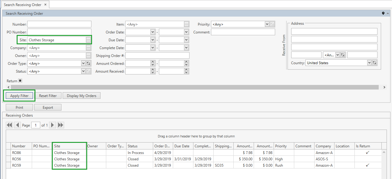 Receiving_Orders._Search_Order._Result