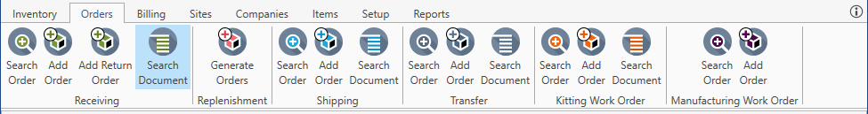 Receiving_Orders._Search_Document._Menu
